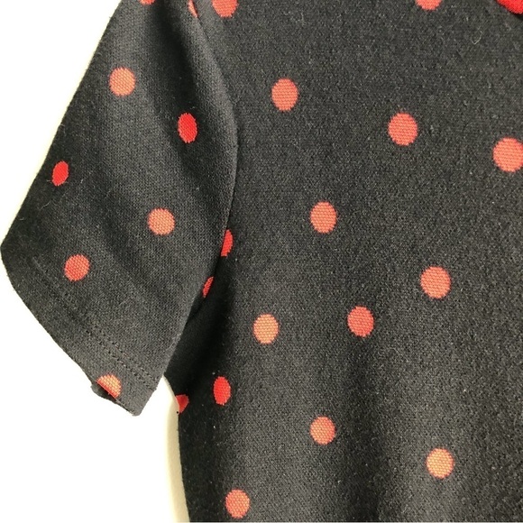 Polka Dot Midi Dress in Red and Black - Picture 5 of 10